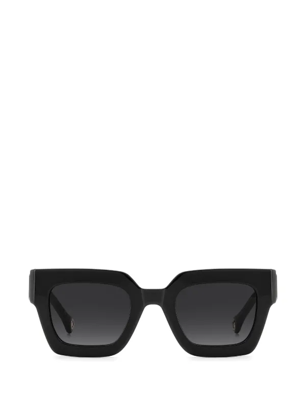 Carolina Herrera Square-frame Logo Sunglasses in Black
