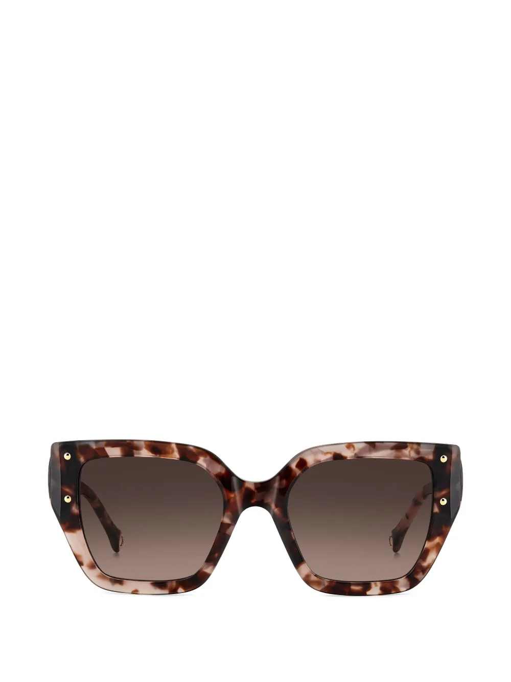 Carolina Herrera geometric-frame sunglasses - Marrone