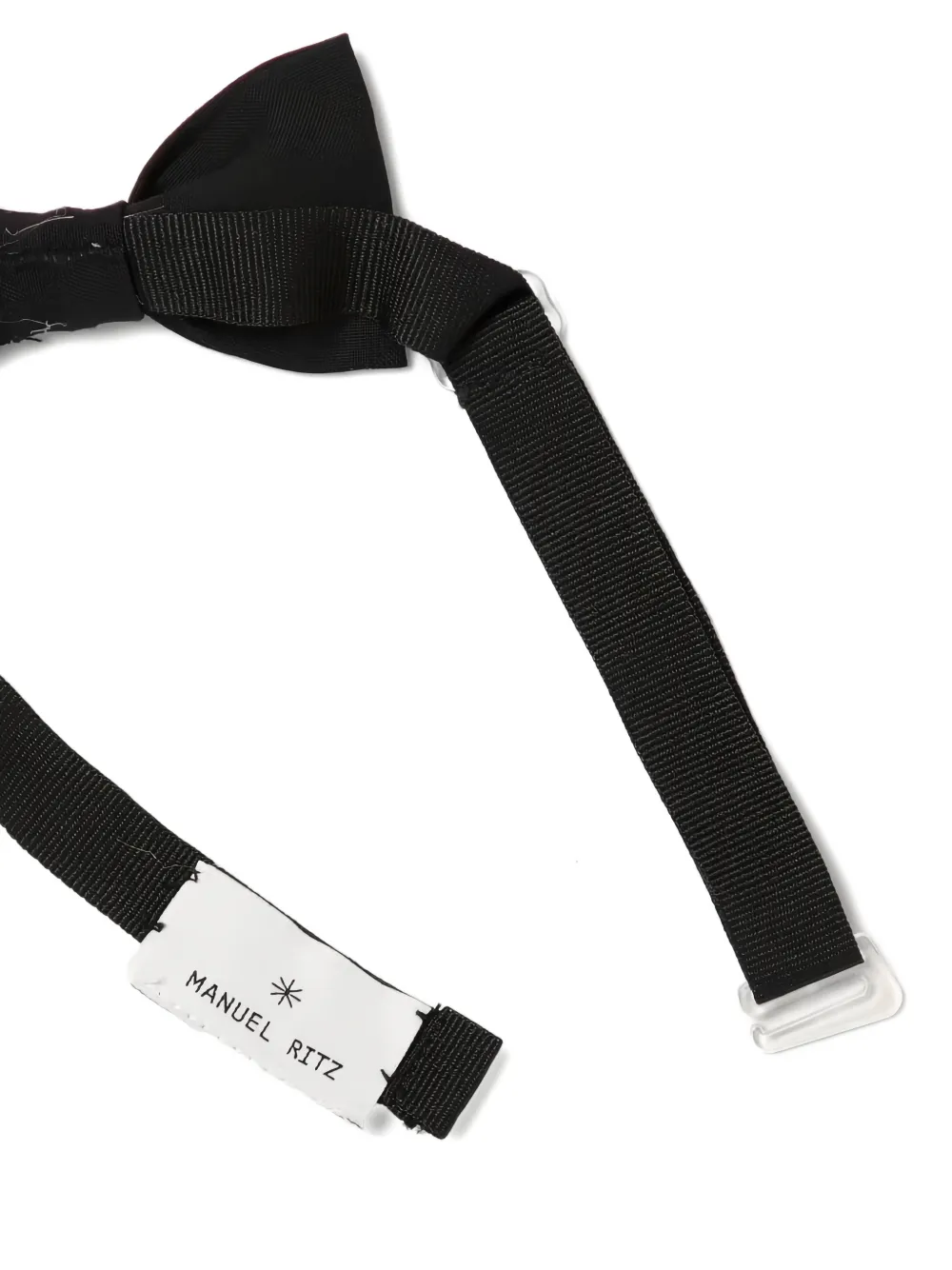  Manuel Ritz Kids Logo-patch Bow Tie - Black 