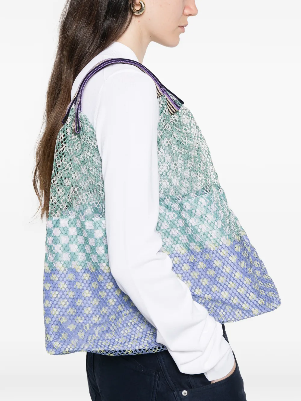  épice Elziver Patterned Tote Bag - Green 