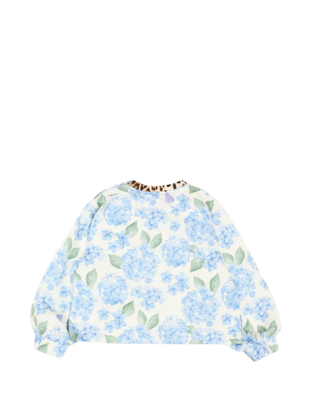  Roberto Cavalli Junior Floral-print Sweatshirt - Neutrals 