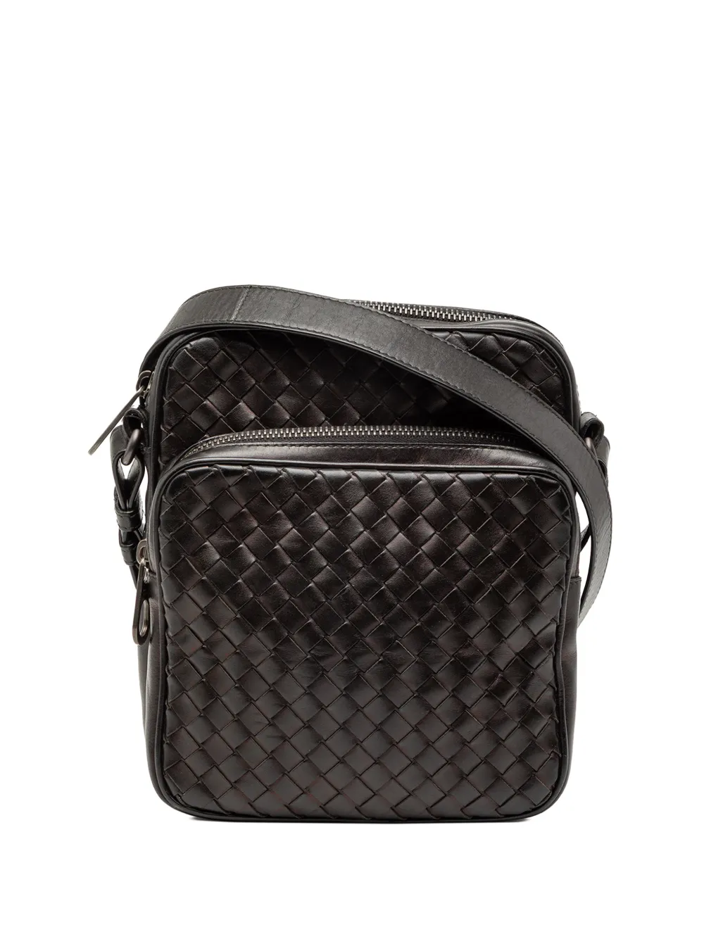 Bottega Veneta Pre-Owned 2012-2025 Nappa Intrecciato Messenger Bag crossbody bag - Marrone