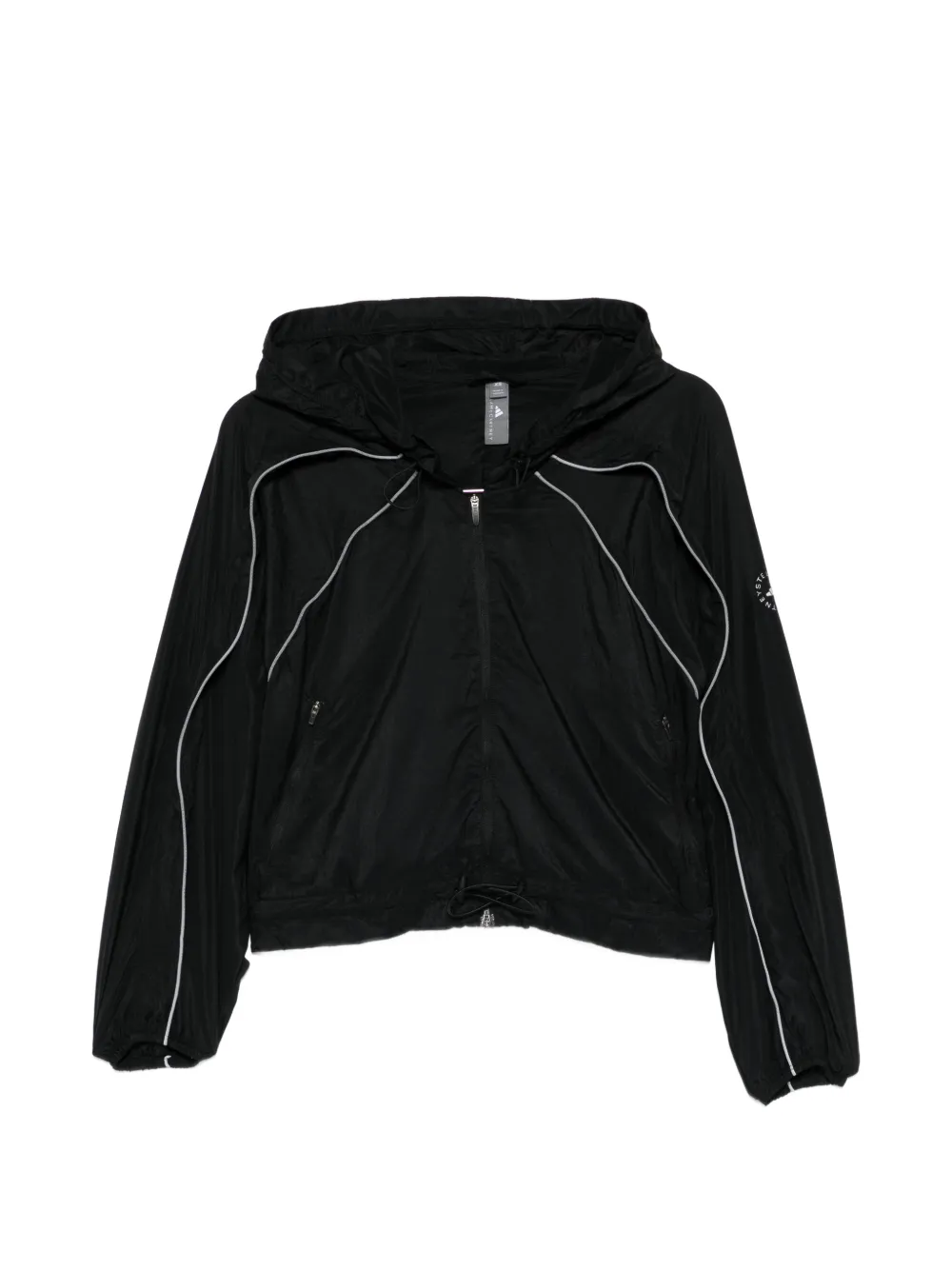 adidas by Stella McCartney hooded panelled jacket - Nero