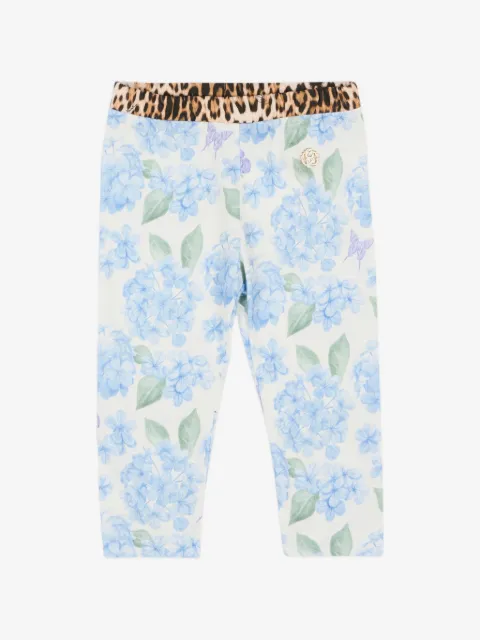 Roberto Cavalli Junior floral-print leggings