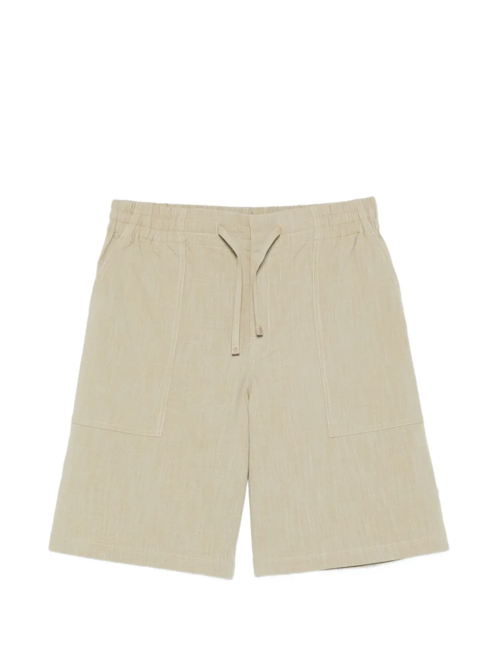 Drôle De Monsieur drawstring patch-pocket shorts - Verde
