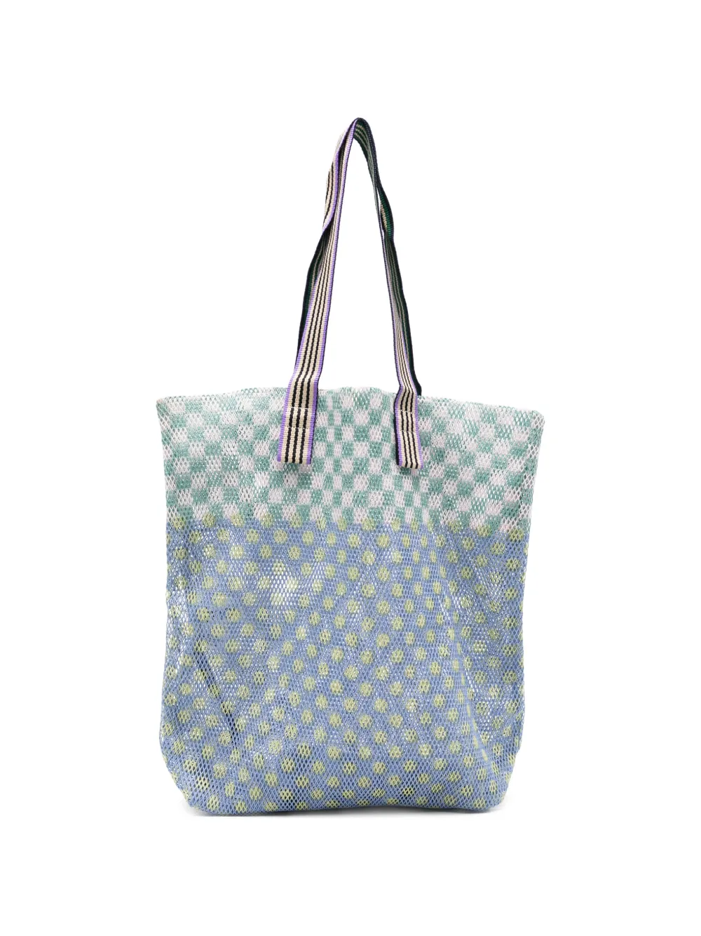 Épice Borsa tote Kanpur a righe - Blu