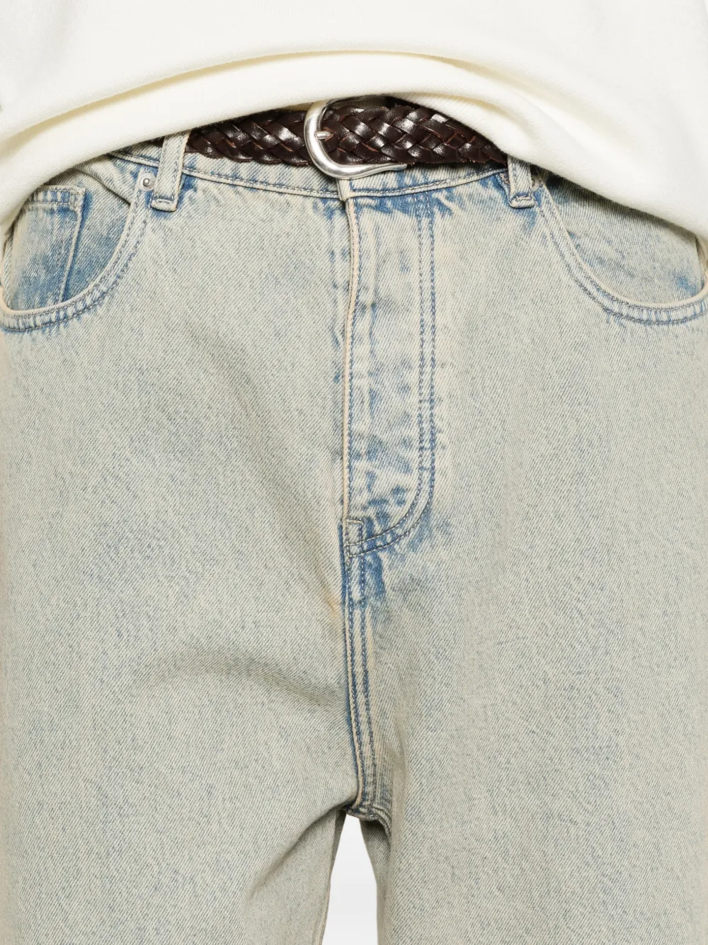 Drôle De Monsieur Baggy jeans met vijf zakken Blauw