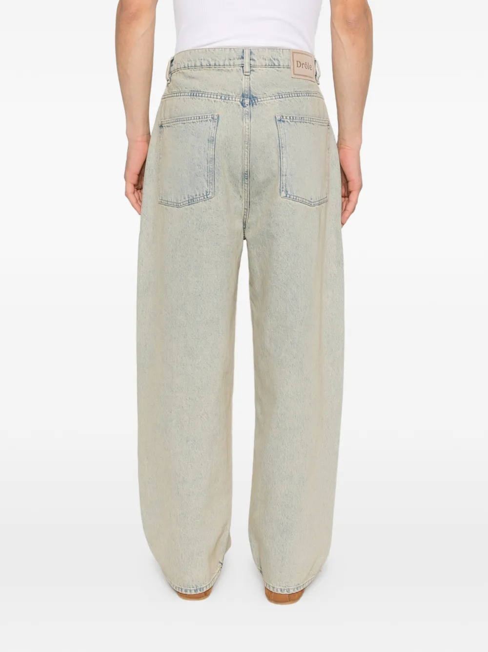 Drôle De Monsieur Baggy jeans met vijf zakken Blauw