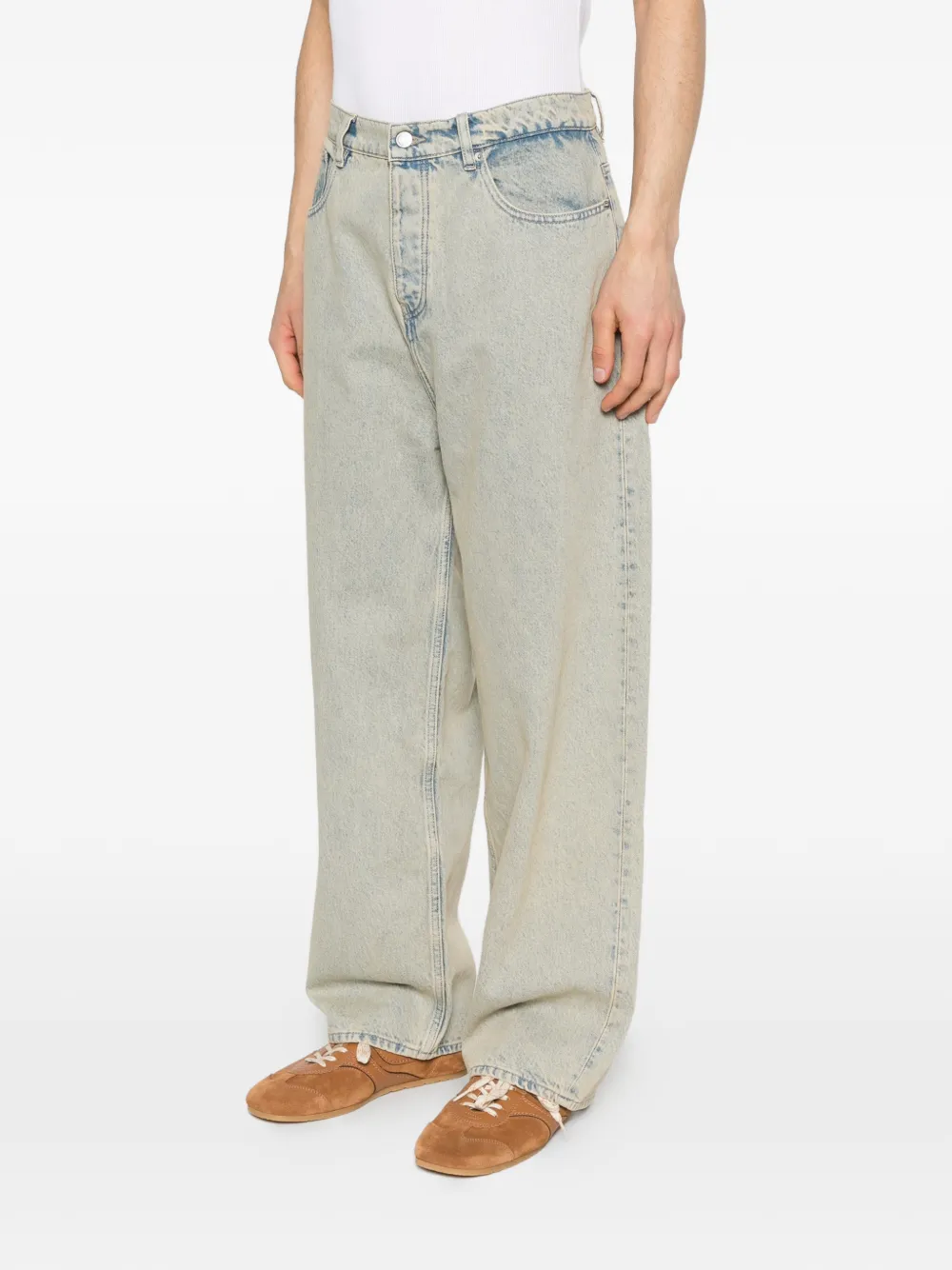 Drôle De Monsieur Baggy jeans met vijf zakken Blauw