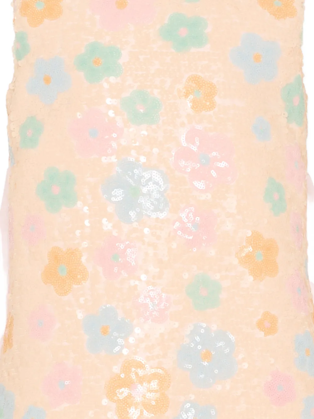 Simonetta Jurk met bloemenprint Beige