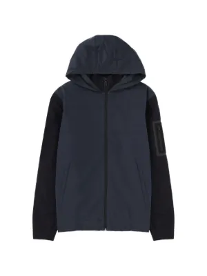Emporio Armani ジップアップ フーデッドジャケット | ブルー