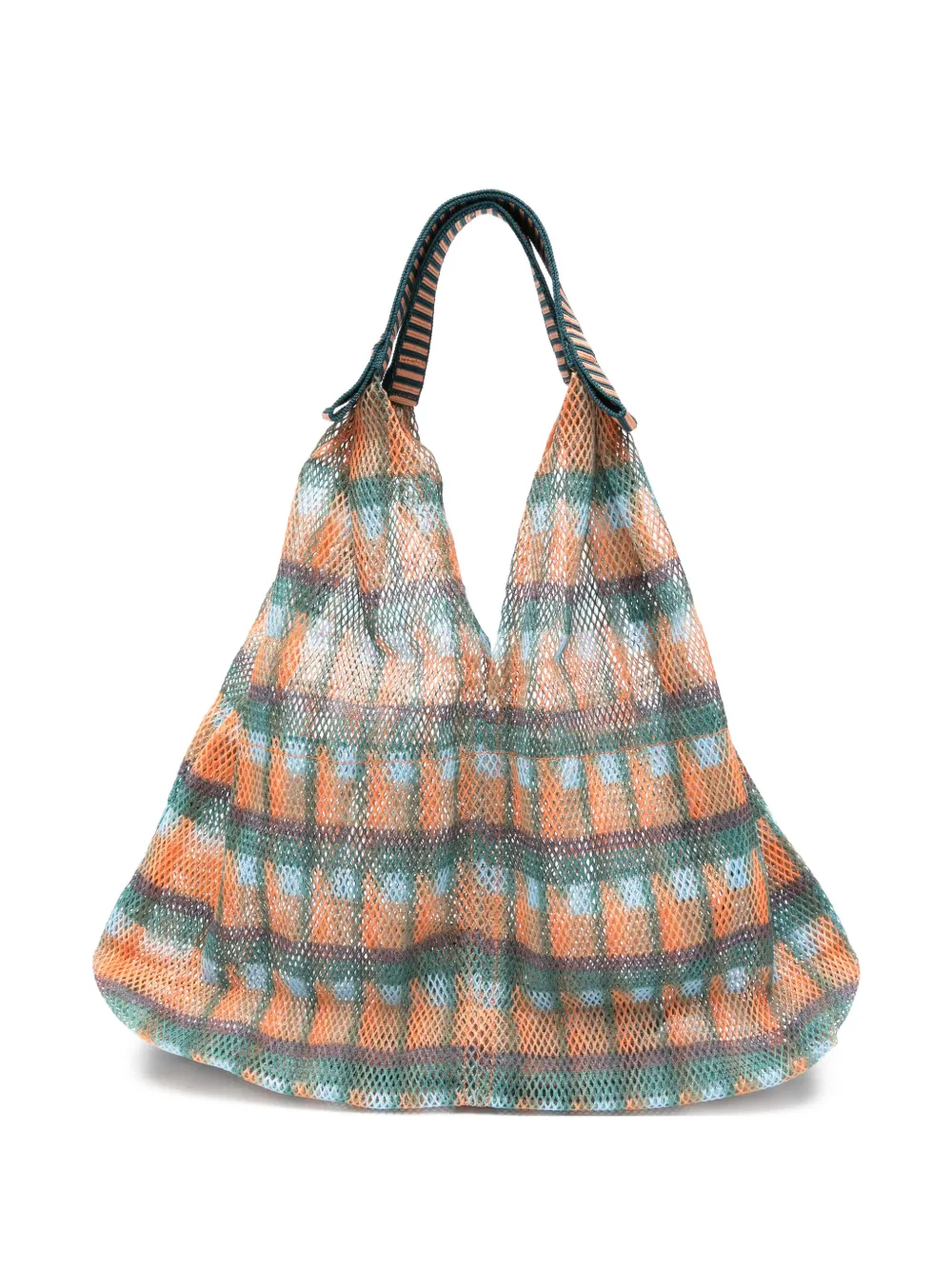 Épice Borsa tote Udaipur a quadri - Arancione