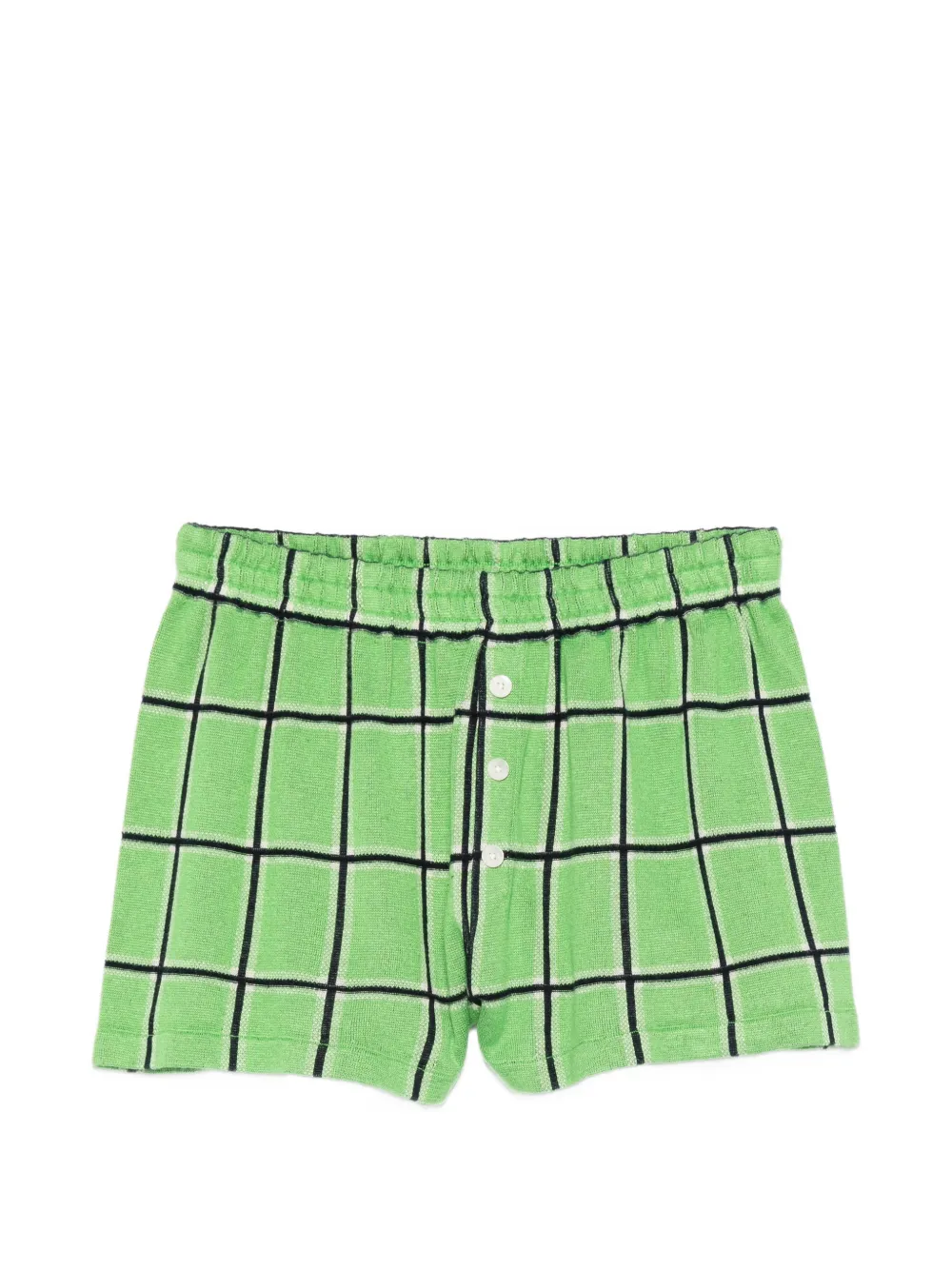 Guest In Residence plaid shorts - Verde