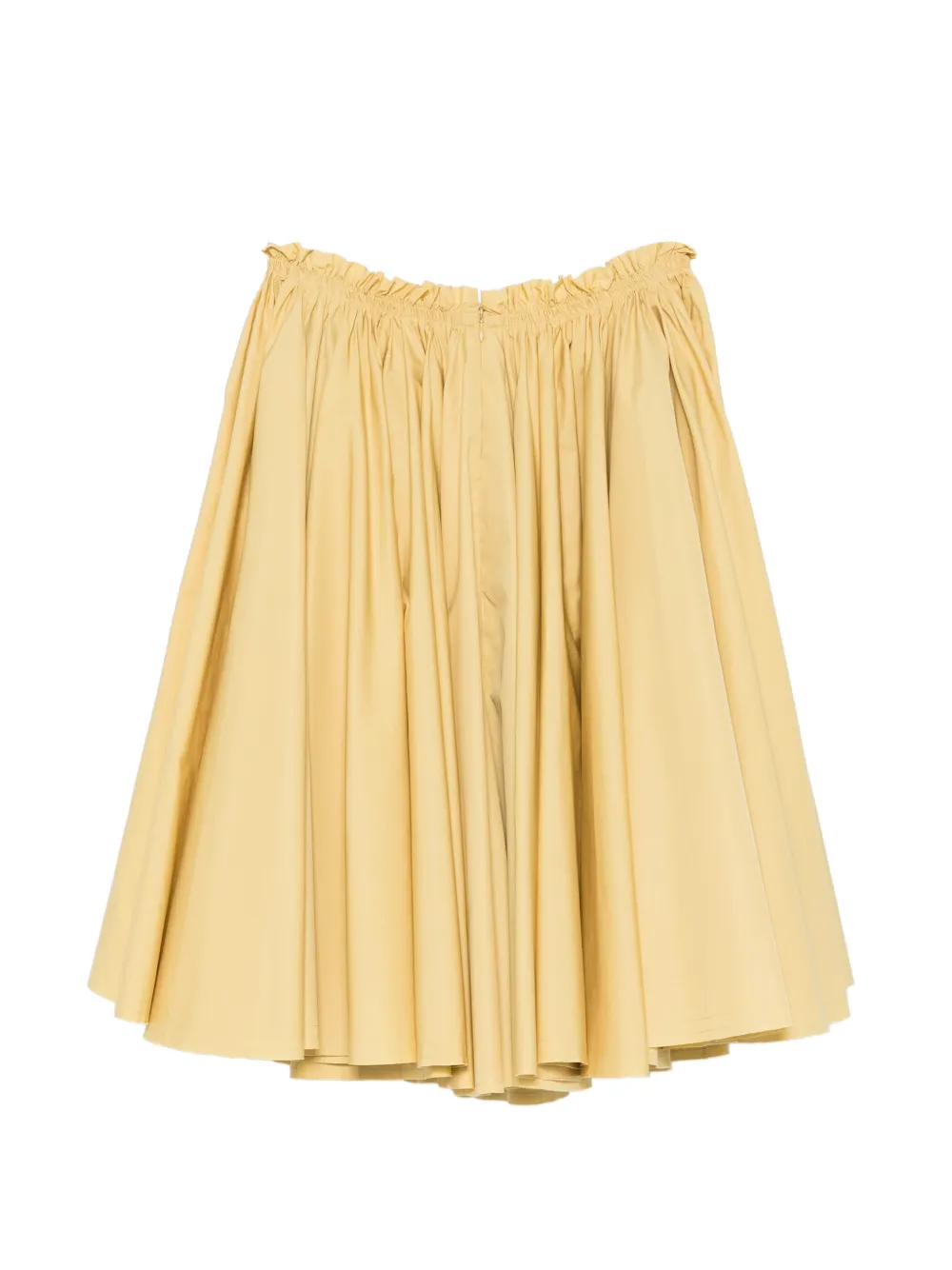 AMI Paris Gesmockte midi-rok Geel