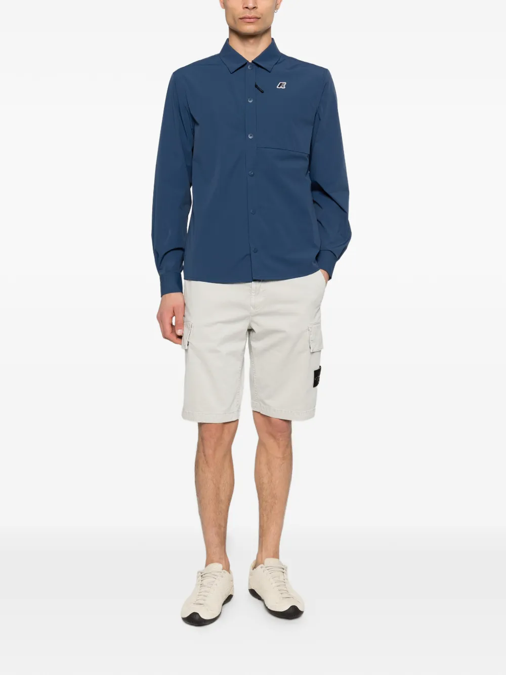 K-Way logo-patch overshirt | Shirt Jackets | Image 2