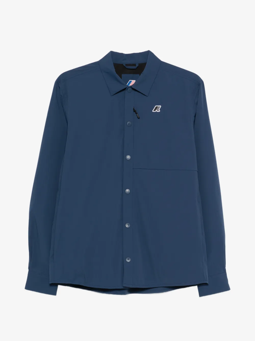 K-Way logo-patch overshirt | Blue | Image 1