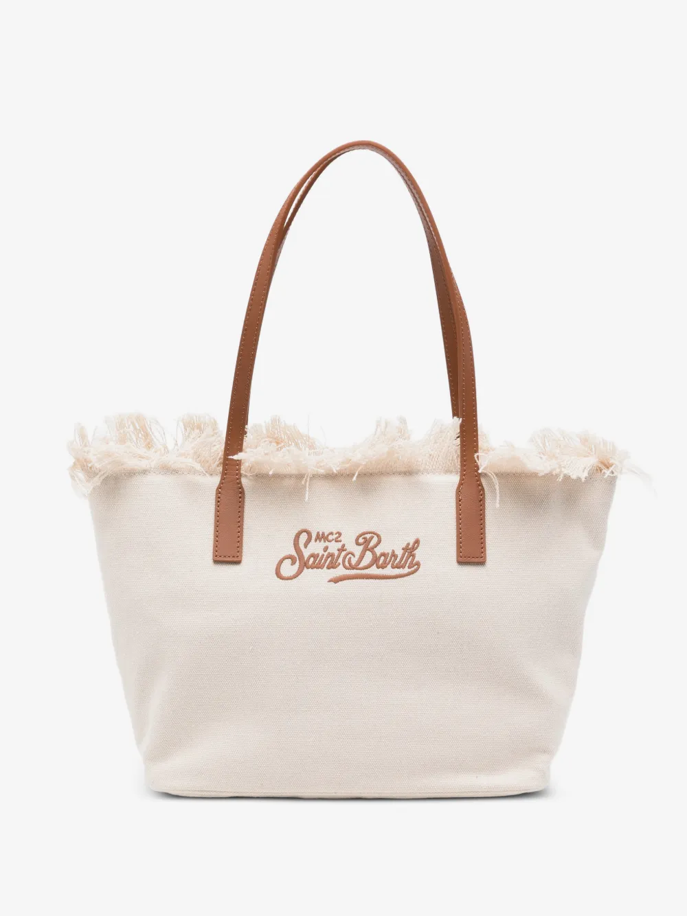 City fringed-trim medium tote bag