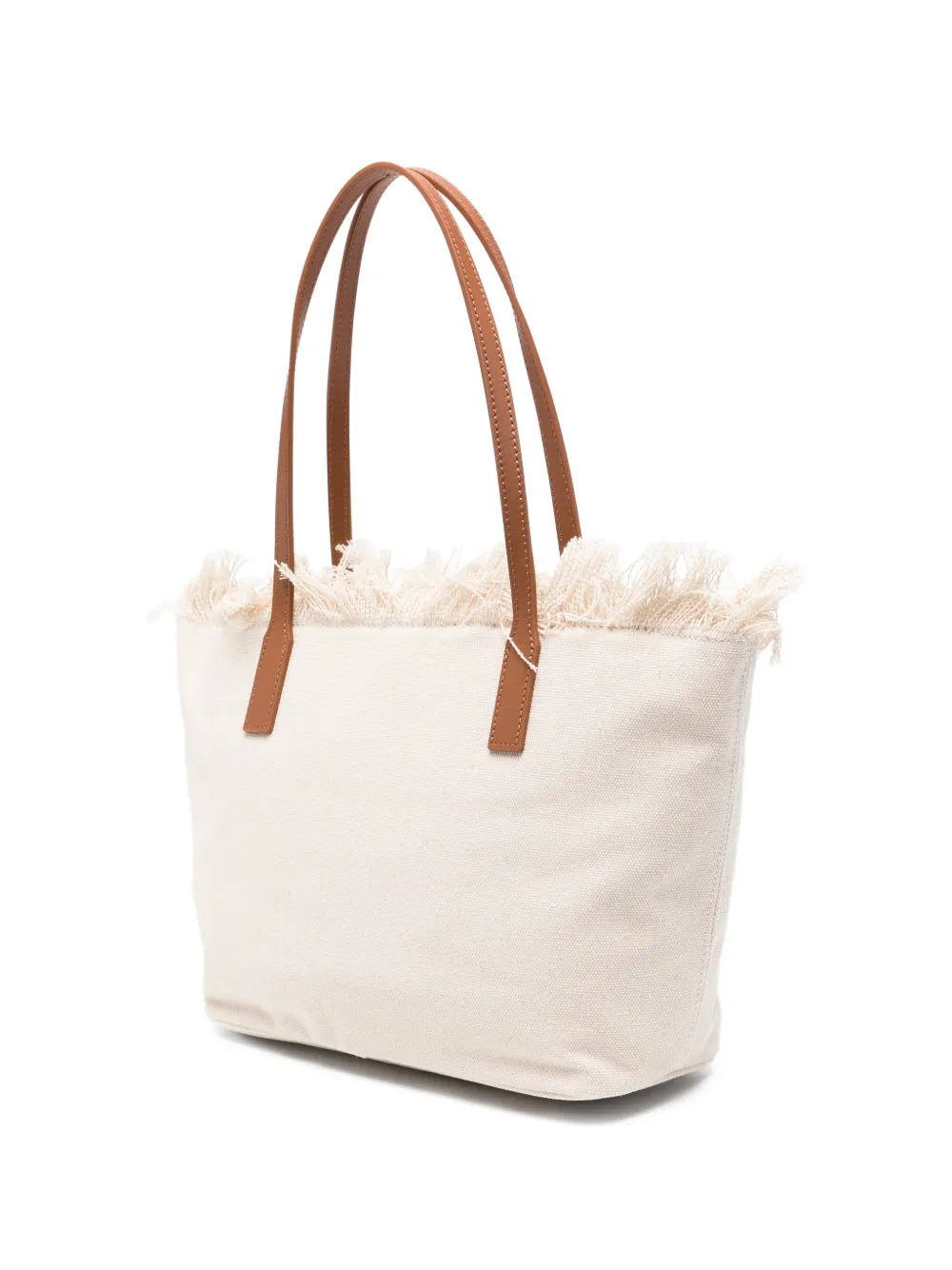 MC2 Saint Barth City medium shopper met franje afwerking Beige