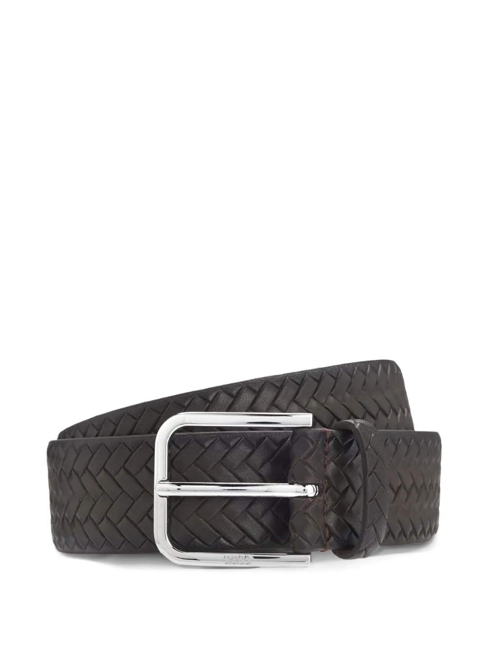 BOSS Madison woven belt - Marrone