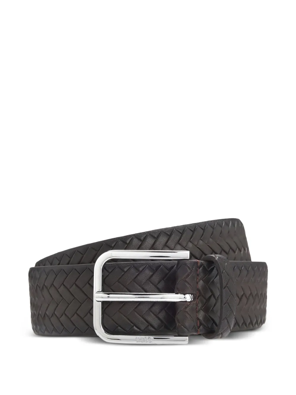 BOSS Madison woven belt - Marrone