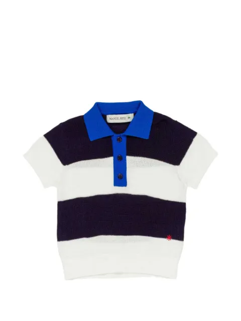 Manuel Ritz Kids striped polo shirt