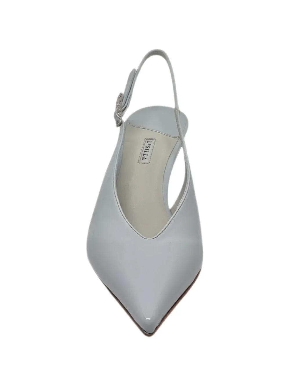 Le Silla pointed buckle pumps Grijs