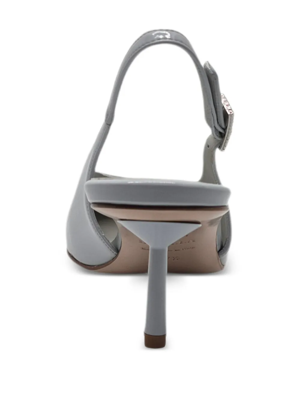  Le Silla Pointed Buckle Pumps - Grey 