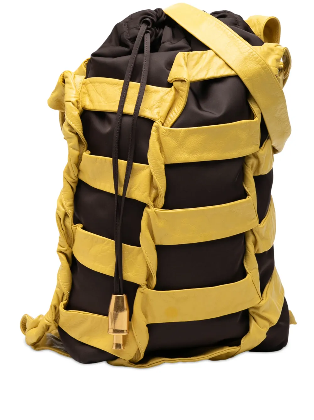 Bottega Veneta Pre-Owned 2012-2026 Nylon BV Tape bucket bag - Nero