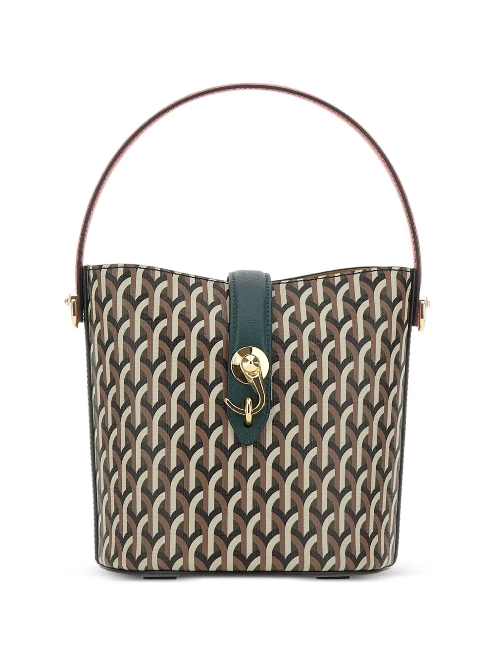 Dell'est Tuba pattern tote bag - Marrone