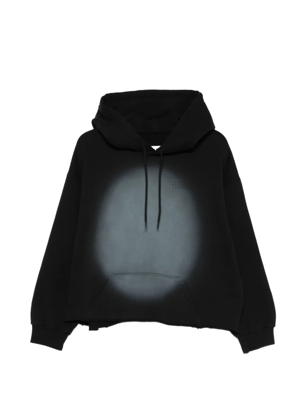 MM6 Maison Margiela logo-detail hoodie - Black