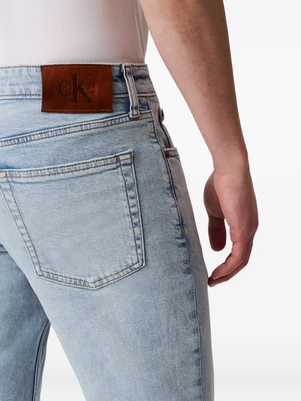 Calvin Klein Jeans met logopatch Blauw
