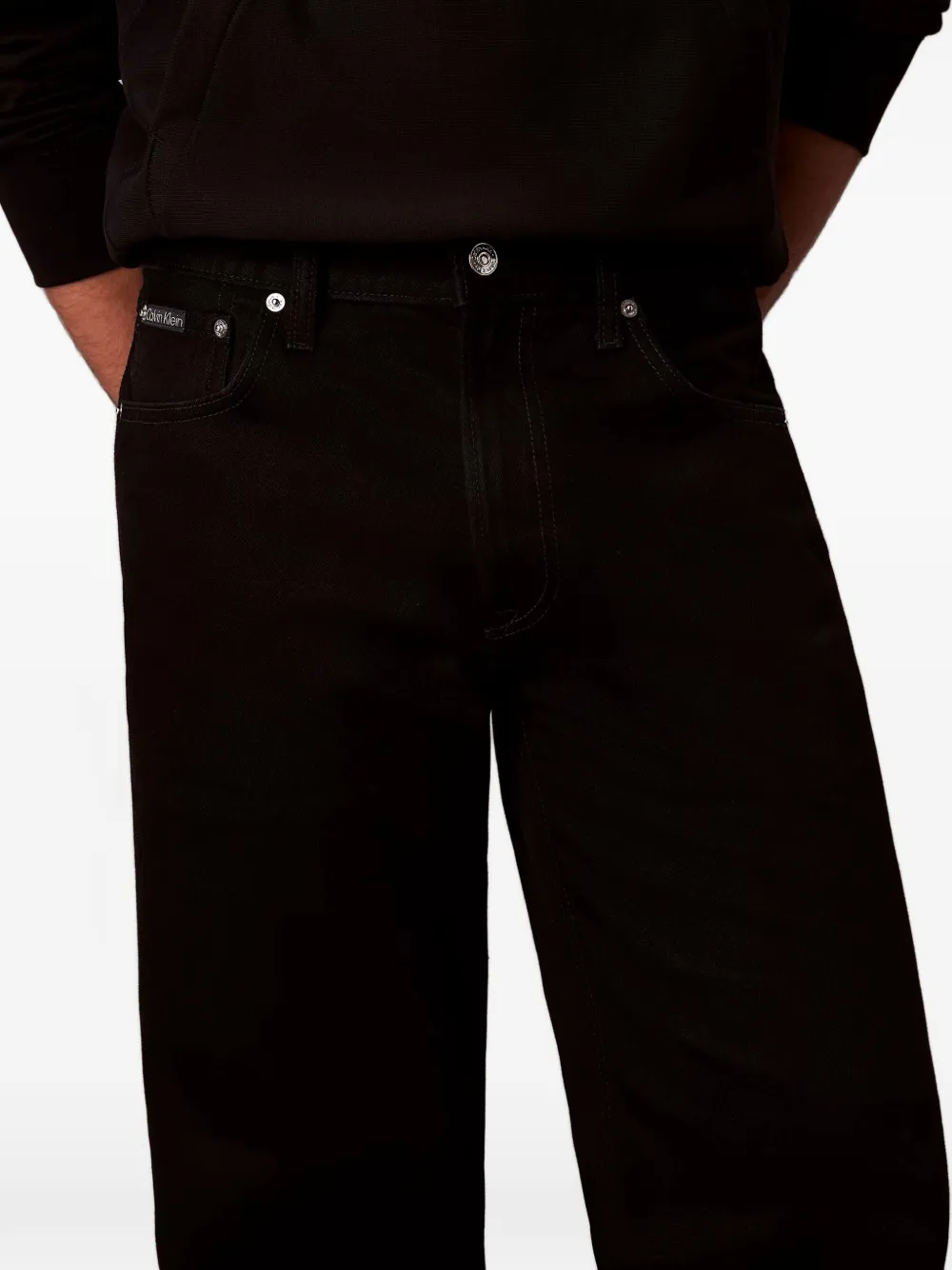  Calvin Klein Vaqueros Anchos - Negro 