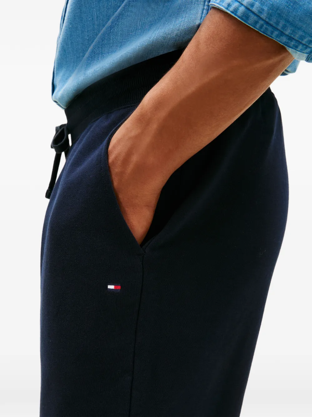 Tommy Hilfiger Trainingsbroek met trekkoord Blauw