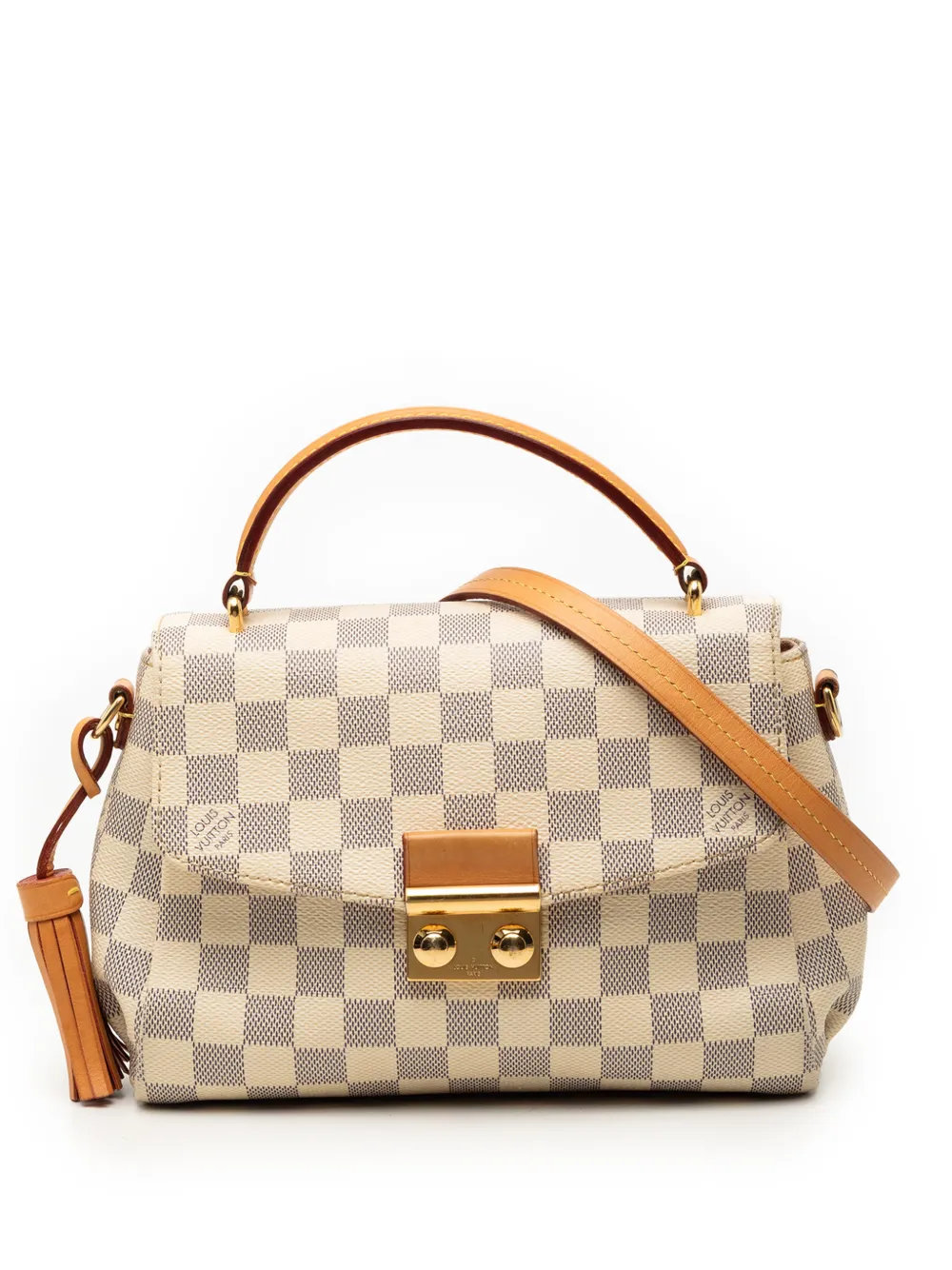 Louis Vuitton Pre-Owned 2016 Damier Azur Croisette satchel - Bianco