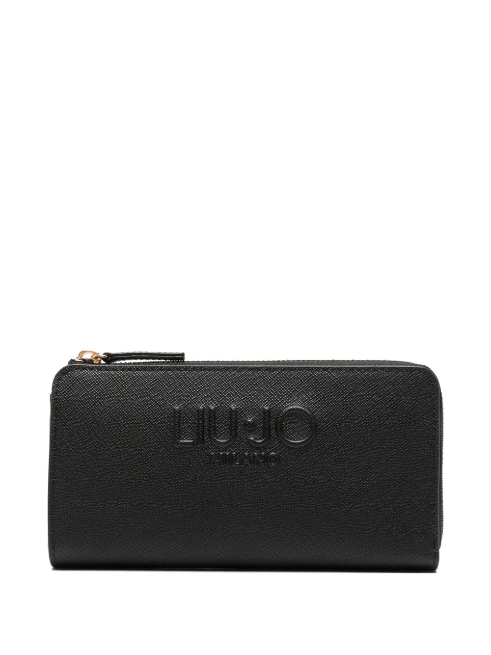 LIU JO embossed wallet - Nero