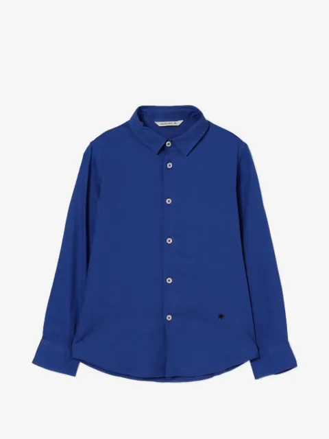 Manuel Ritz Kids logo-embroidered shirt