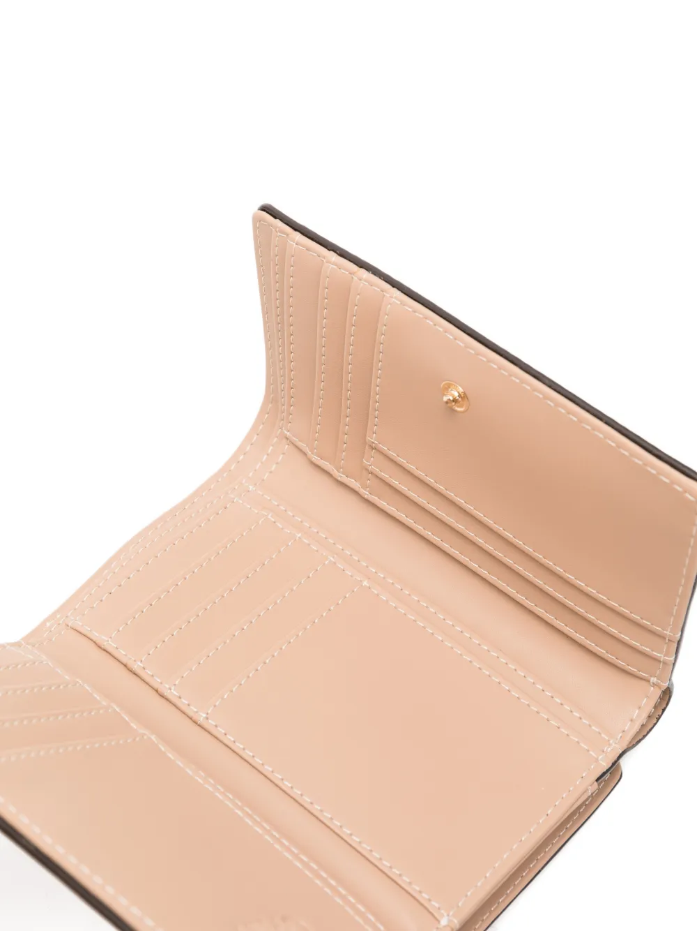  Liu Jo Monogram Leather Wallet - Neutrals 