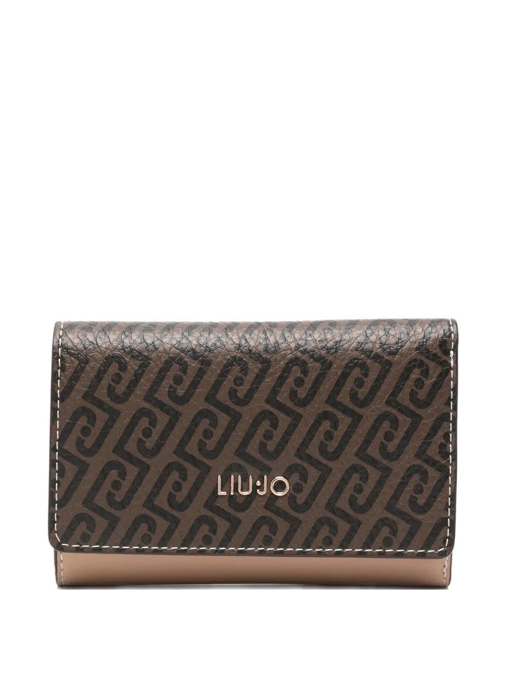 LIU JO monogram leather wallet - Toni neutri