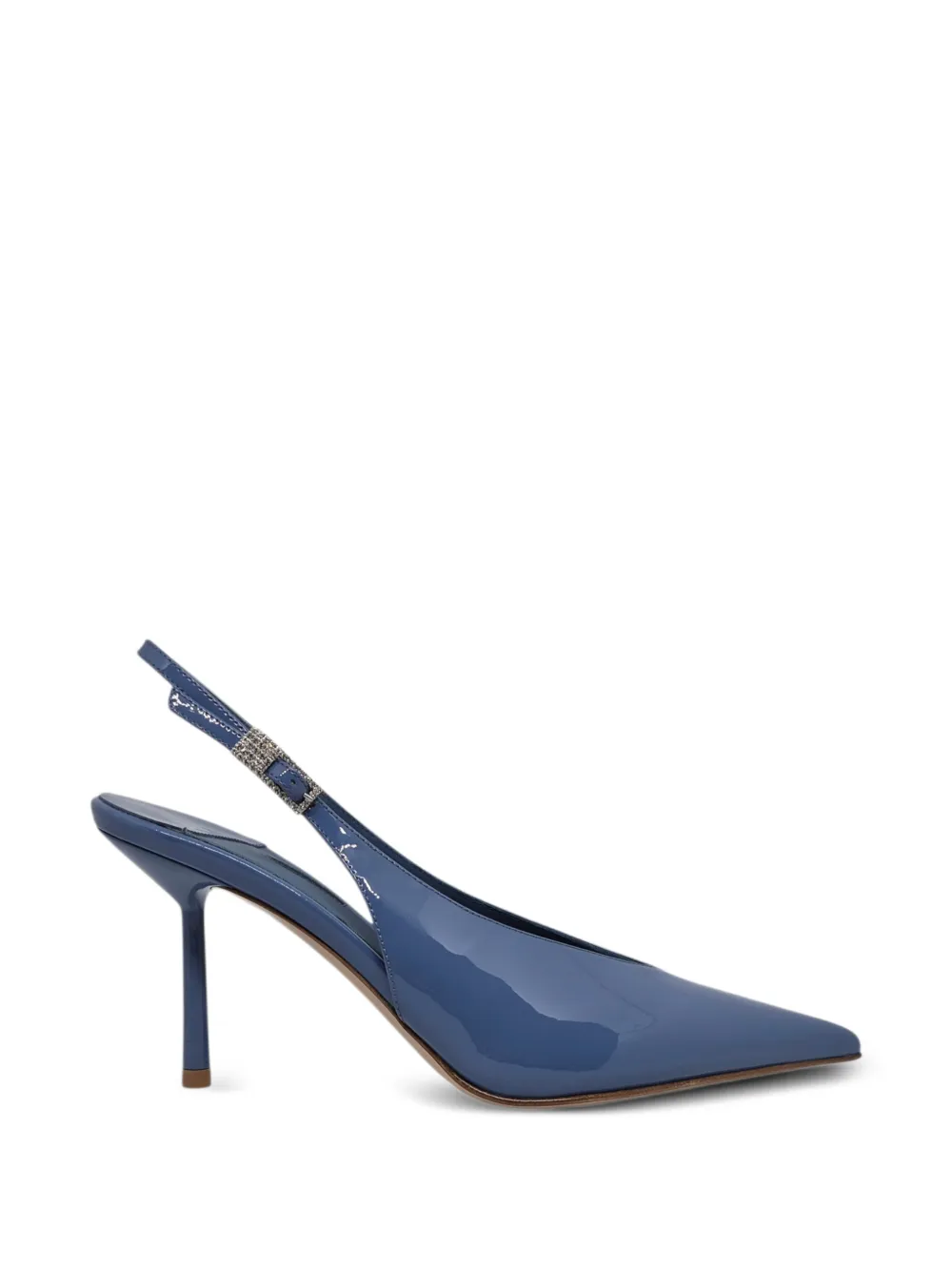 Le Silla Clivage pointed buckle pumps Blauw