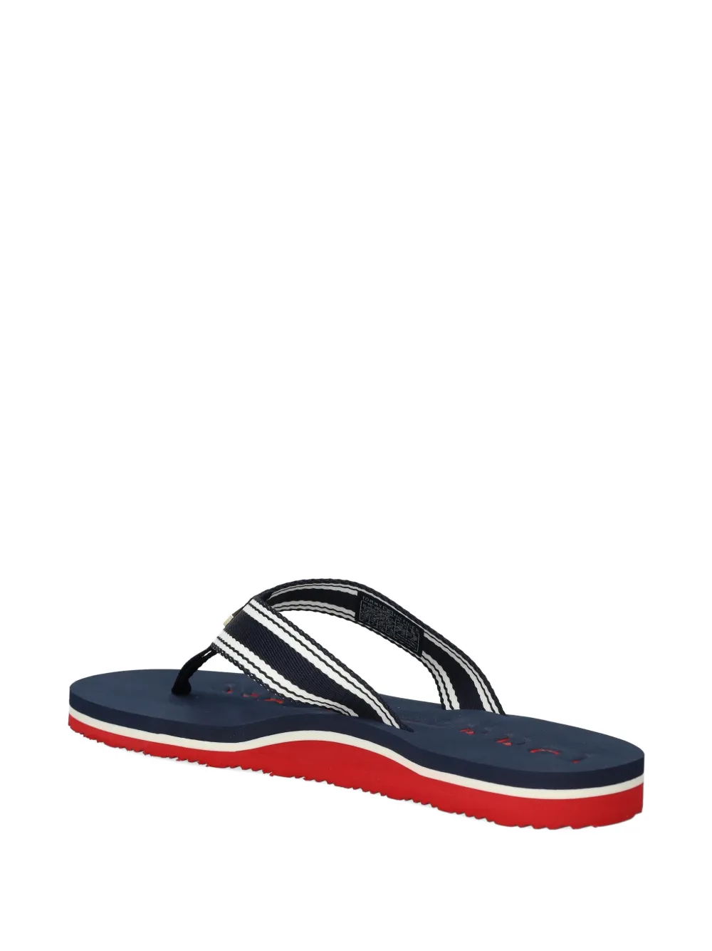 Tommy Hilfiger Gestreepte teenslippers Blauw
