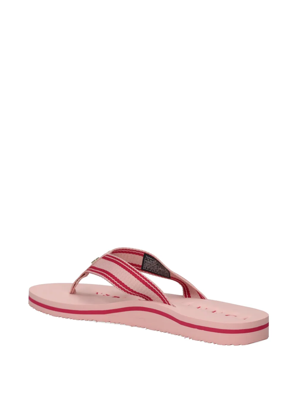 Tommy Hilfiger Gestreepte teenslippers Roze