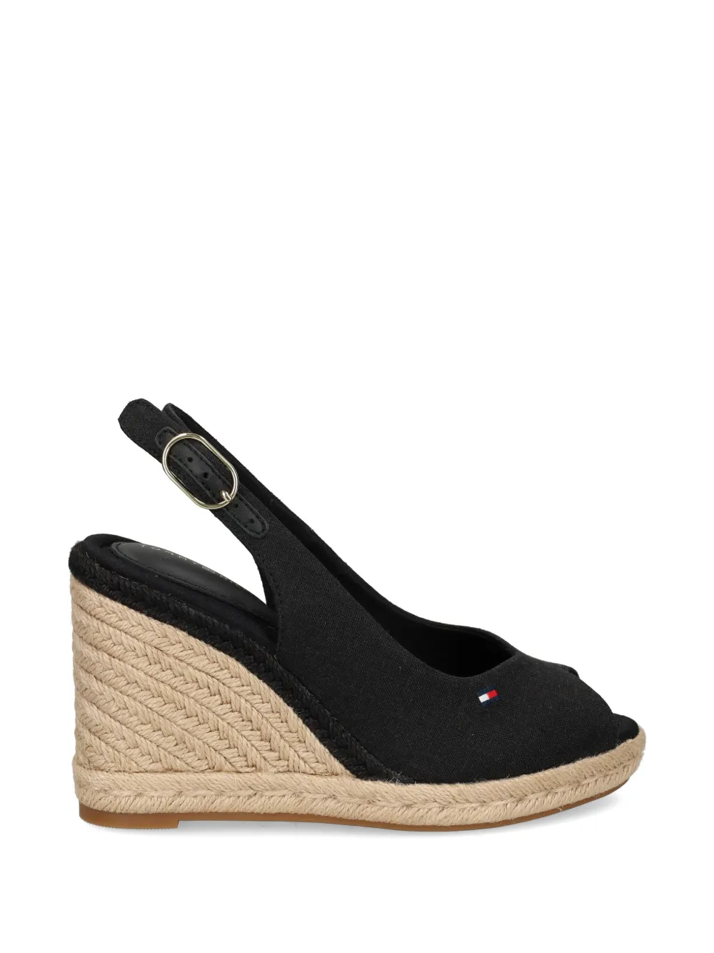 Tommy Hilfiger Espadrilles met geborduurd logo Zwart