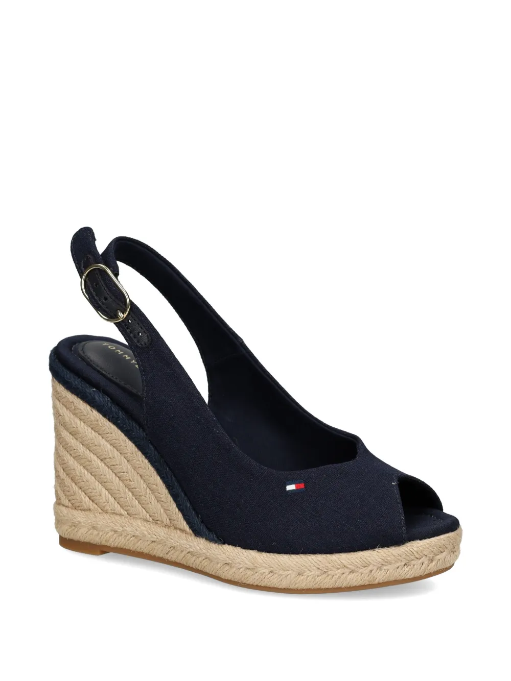 Tommy Hilfiger Espadrilles met geborduurd logo Blauw