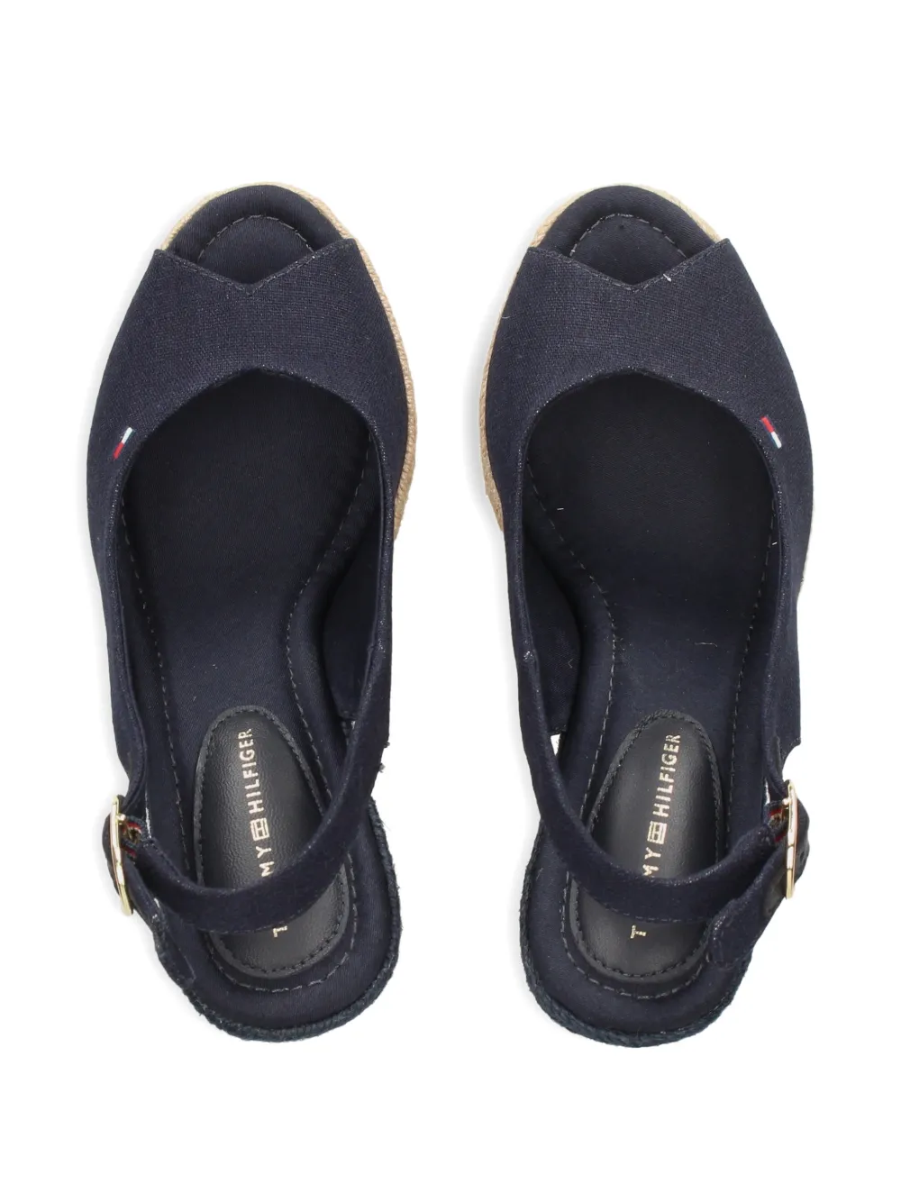 Tommy Hilfiger Espadrilles met geborduurd logo Blauw