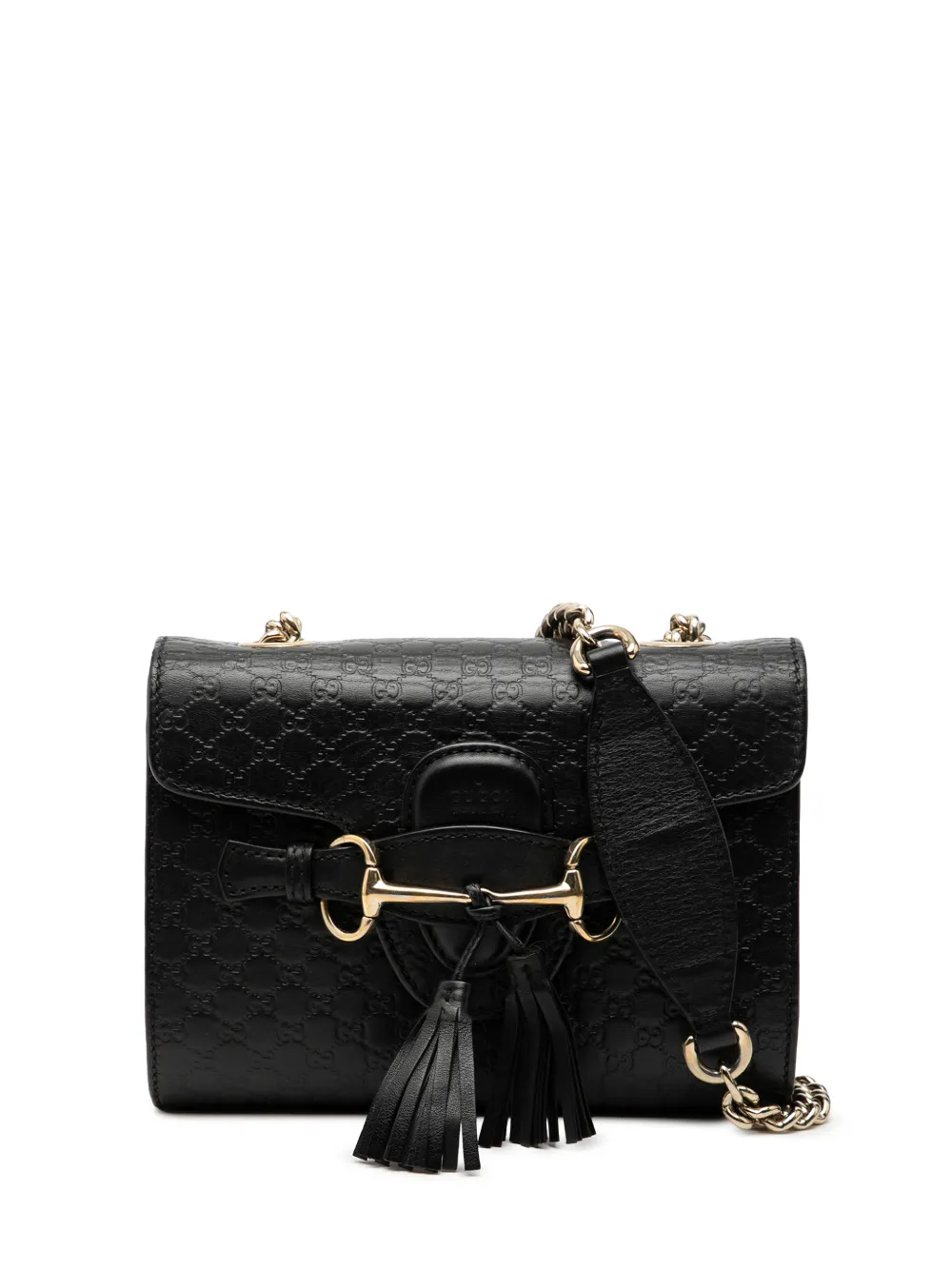 Gucci Pre-Owned 2016-2026 Mini Microguccissima Emily crossbody bag - Nero