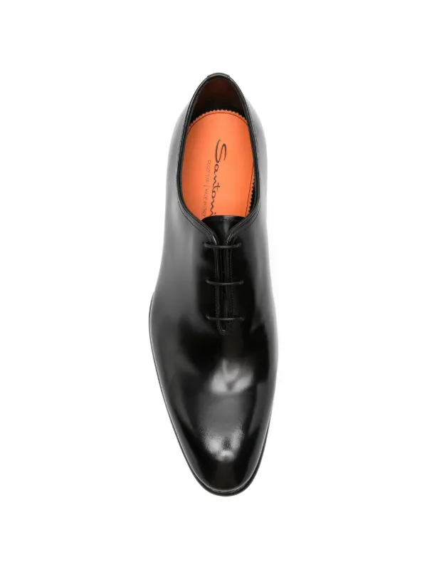 santoni dress shoes Leather Lace-Up Made by hand in our workshops Santoni Santoni Loafers with