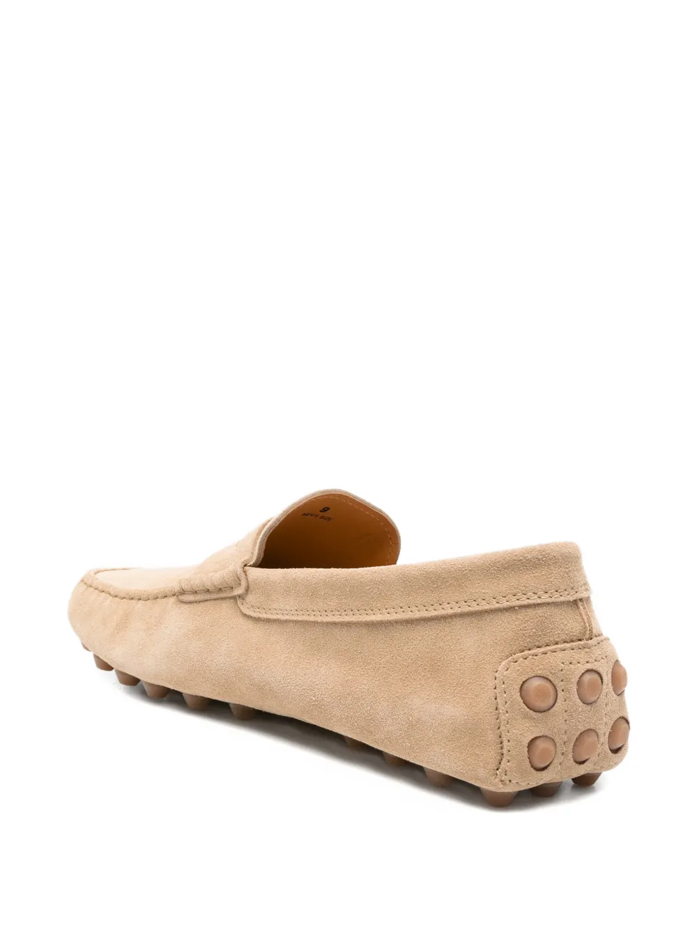 Tod's Gommini suède loafers met vlakken Beige