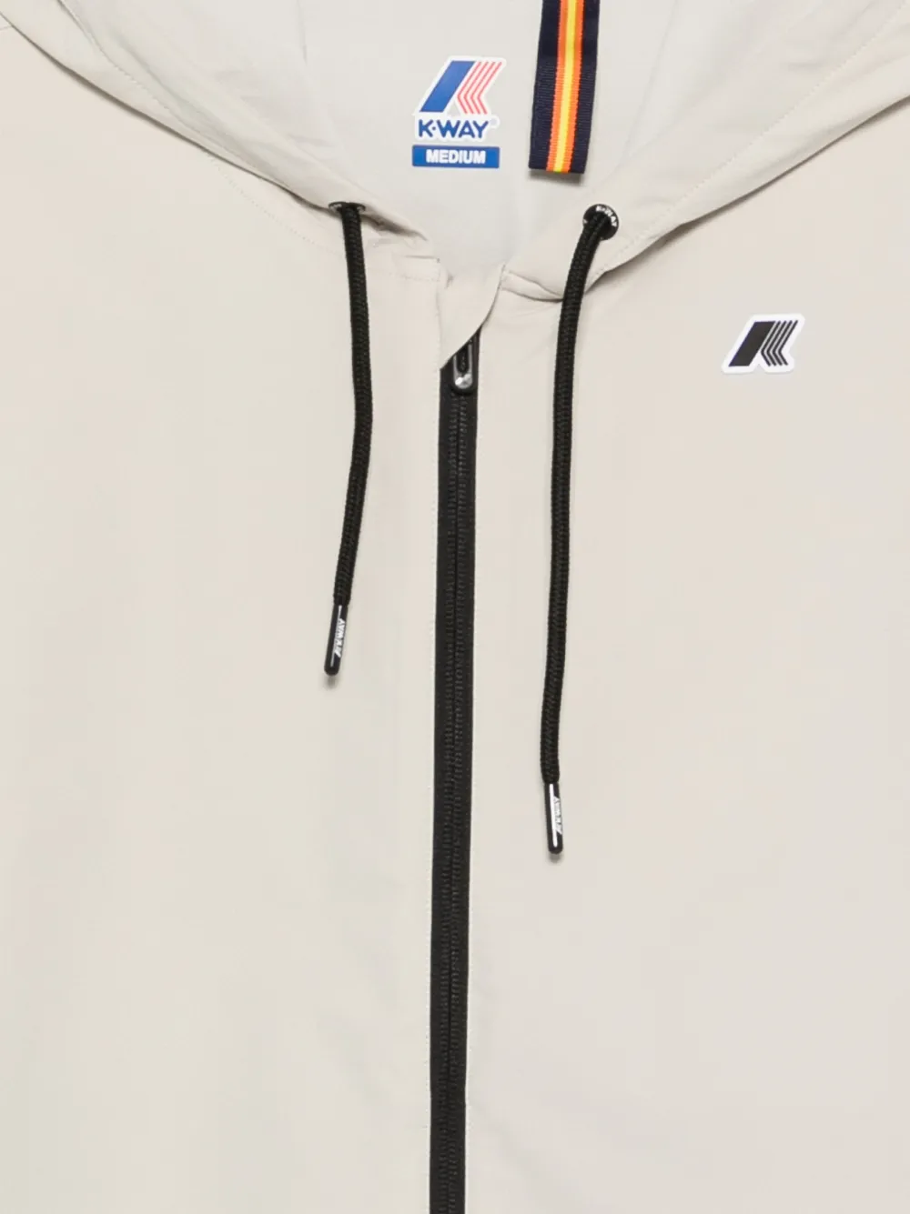 K-Way Journeer hoodie met rits Beige