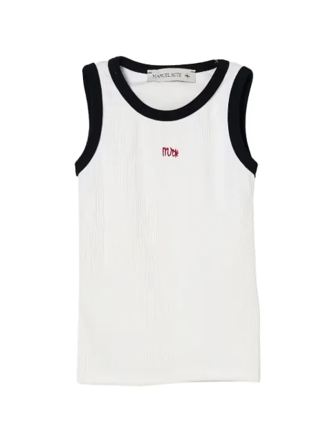 Manuel Ritz Kids contrasting-trim tank top