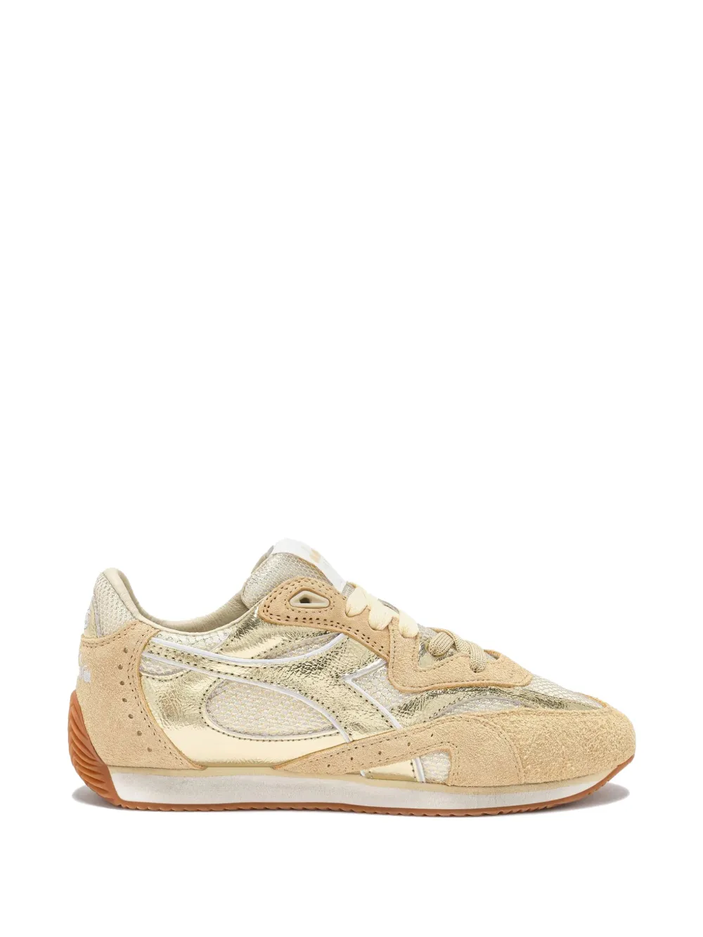 Diadora Heritage Equipe Revenge Iride sneakers met vlakken Goud